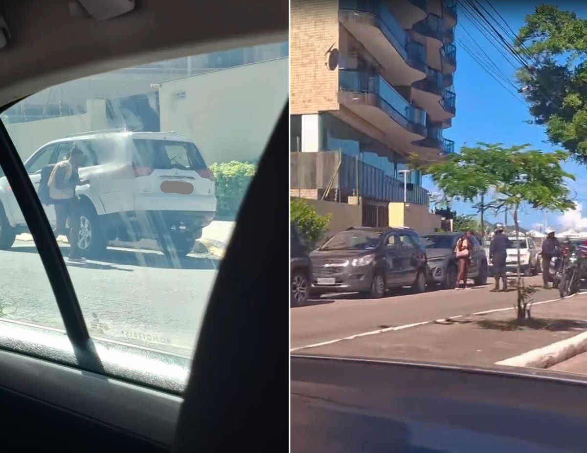 Mulher é flagrada tentando arrombar carros com cadarço de tênis em Cabo Frio