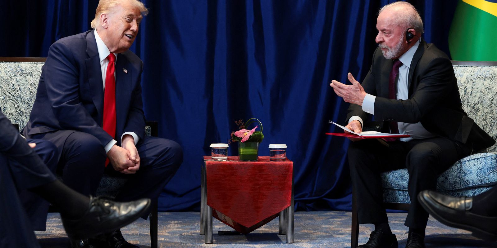 Lula expressa repúdio a ataque durante evento com Donald Trump