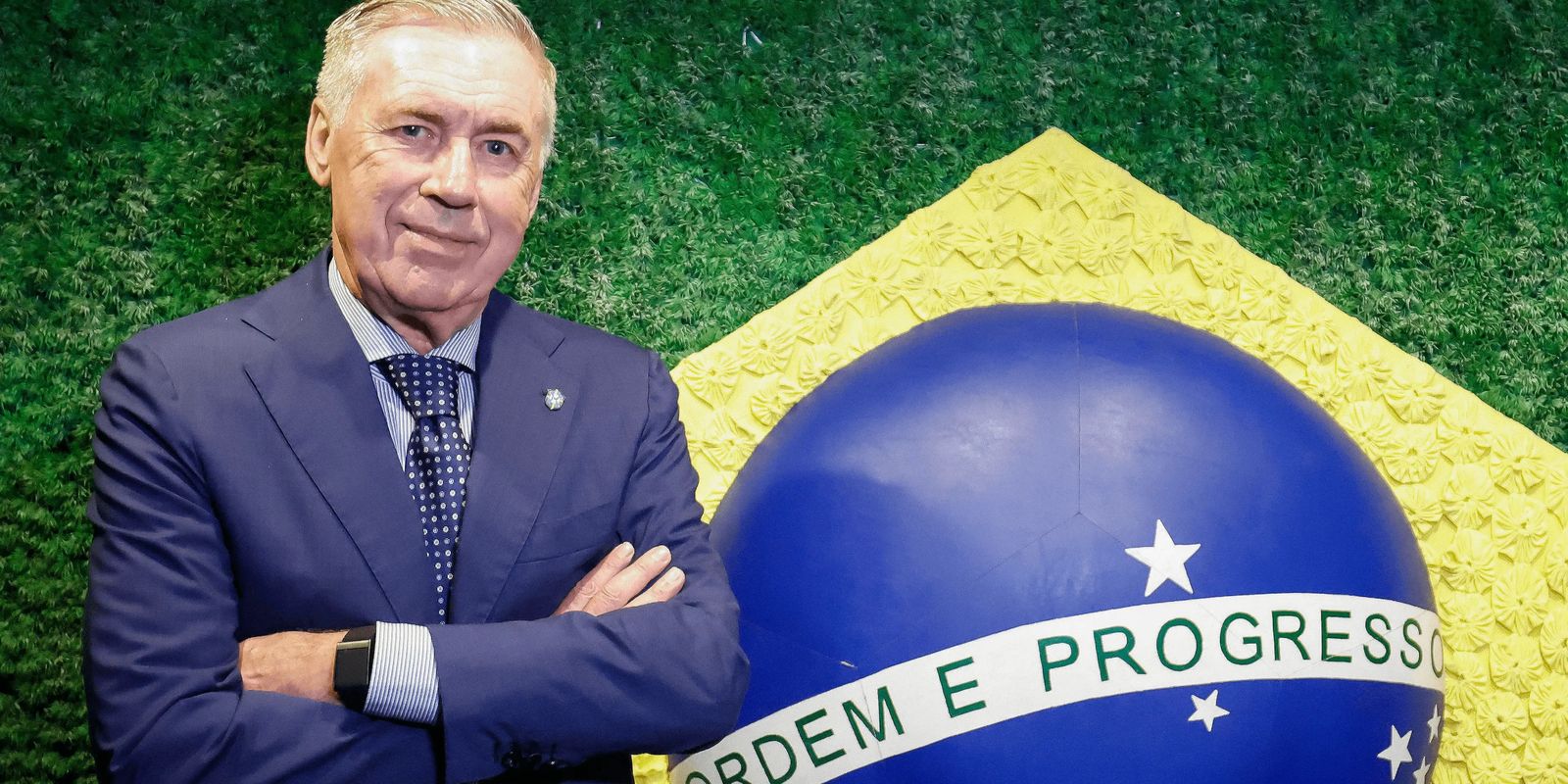 CBF renova contrato com técnico Carlo Ancelotti até 2030