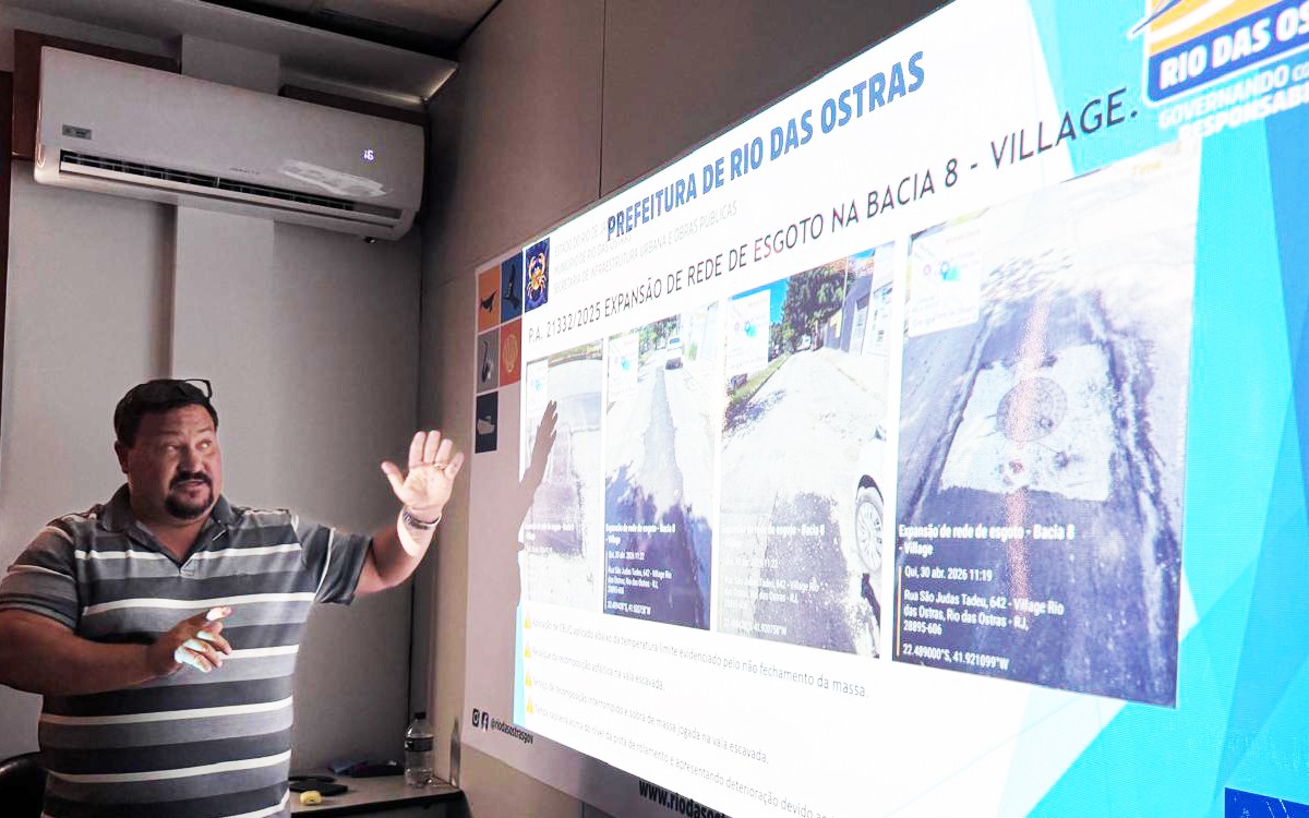 Rio das Ostras cobra soluções definitivas da Rio+Saneamento para problemas de obras na cidade