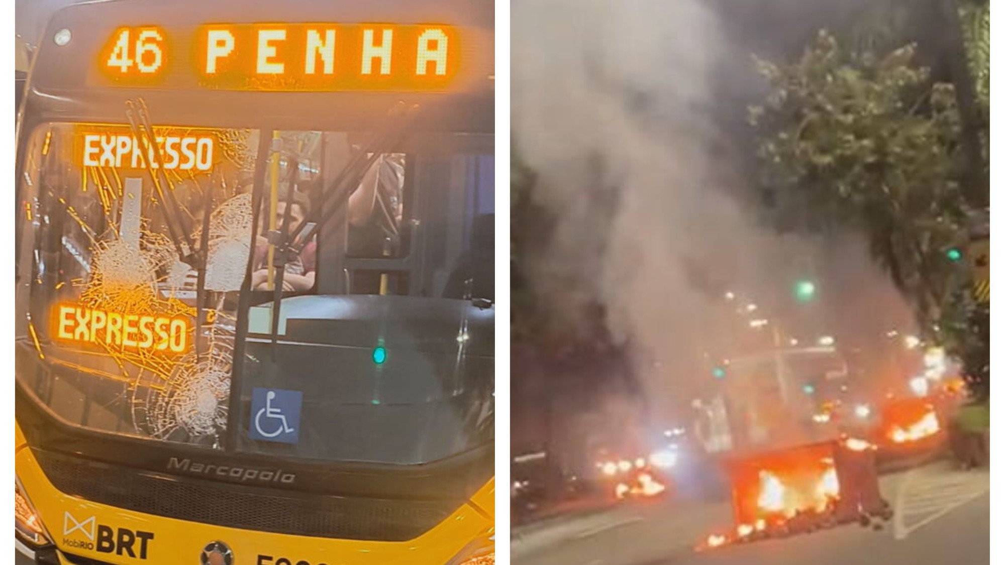 Criminosos usam ônibus como barricadas em Jacarepaguá após confronto com a PM